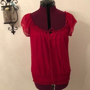 Sheer shirt with matching cami